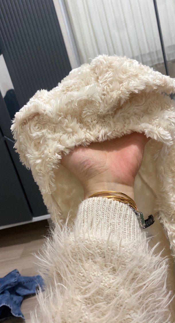 Beyaz Kürklü Bebek Tulumu - Görsel 5