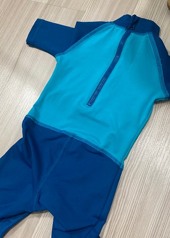 Erkek Çocuk Kısa Kollu Mavi Mayo - Görsel 3