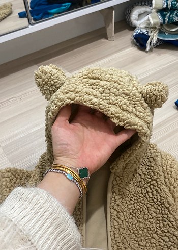 Kürklü Kapüşonlu Bebek Kayak Tulumu - Görsel 3