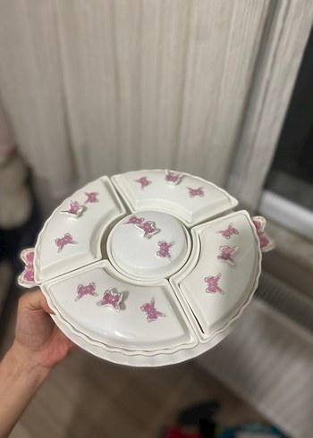 Beyaz kahvaltılık Tabak Seti - Görsel 2