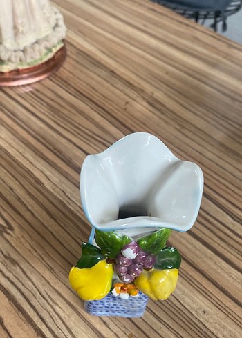 Mavi Pastel Renkli Meyve Figürü tütsülük yada vazo - Görsel 3