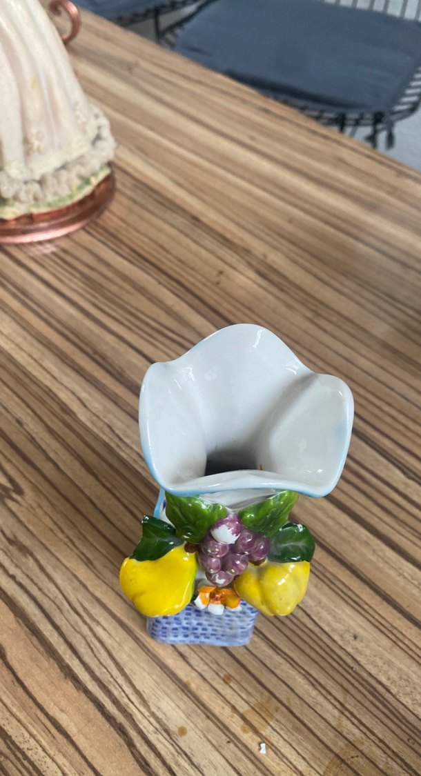 Mavi Pastel Renkli Meyve Figürü tütsülük yada vazo - Görsel 3