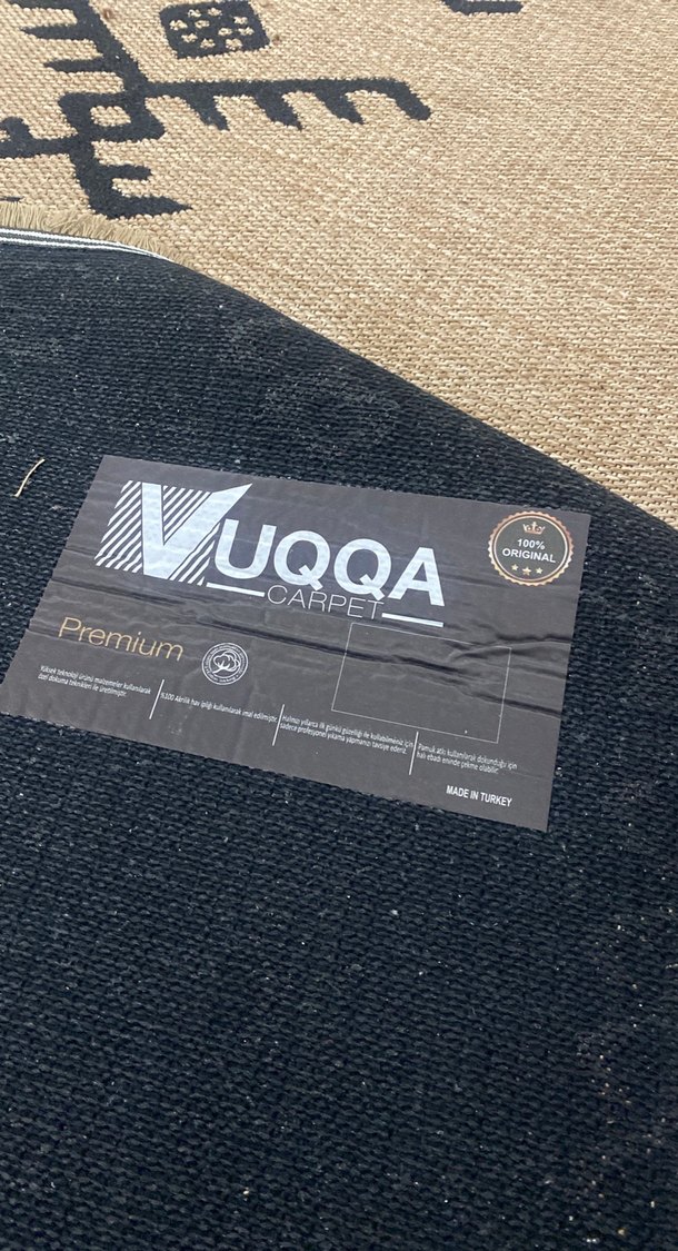 Kahverengi Bohem Nakışlı Halı - Görsel 3