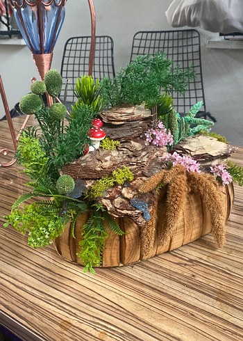 Pembe ve Pastel Tonlarda Dekoratif Ahşap Düzenleme - Görsel 2