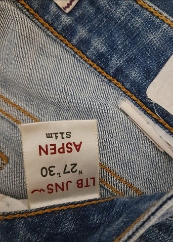 Kadın Kahverengi Beli Tokalı Normal Boy Denim Pantolon - Görsel 5