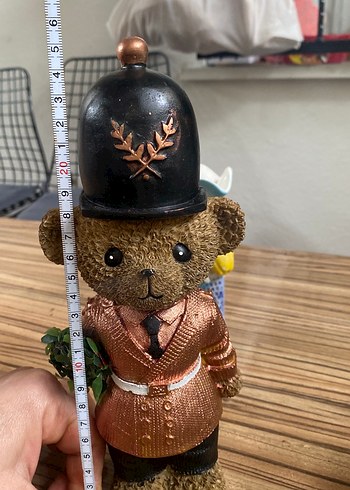 Kahverengi Ayıcık Figürlü Dekoratif Süs porselen - Görsel 4