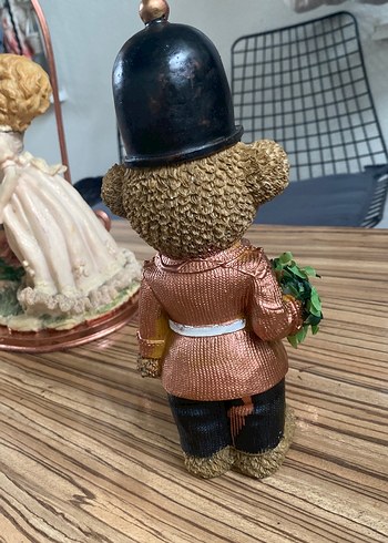 Kahverengi Ayıcık Figürlü Dekoratif Süs porselen - Görsel 2