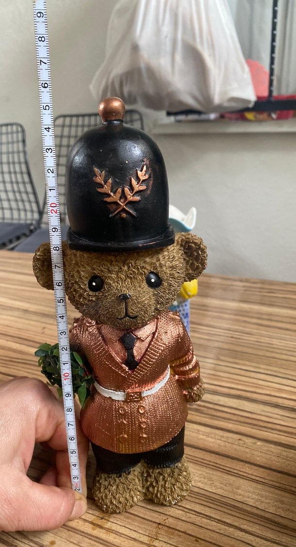 Kahverengi Ayıcık Figürlü Dekoratif Süs porselen - Görsel 4