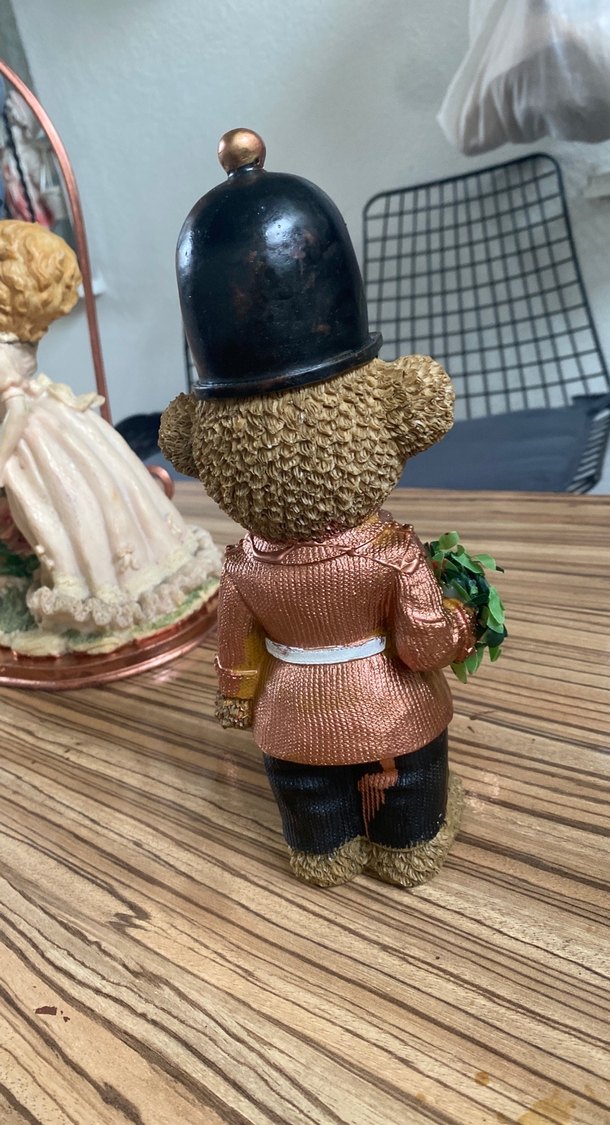 Kahverengi Ayıcık Figürlü Dekoratif Süs porselen - Görsel 2