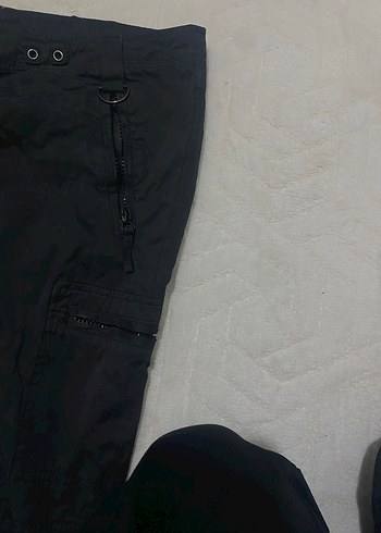 Kargo pantolon siyah - Görsel 4