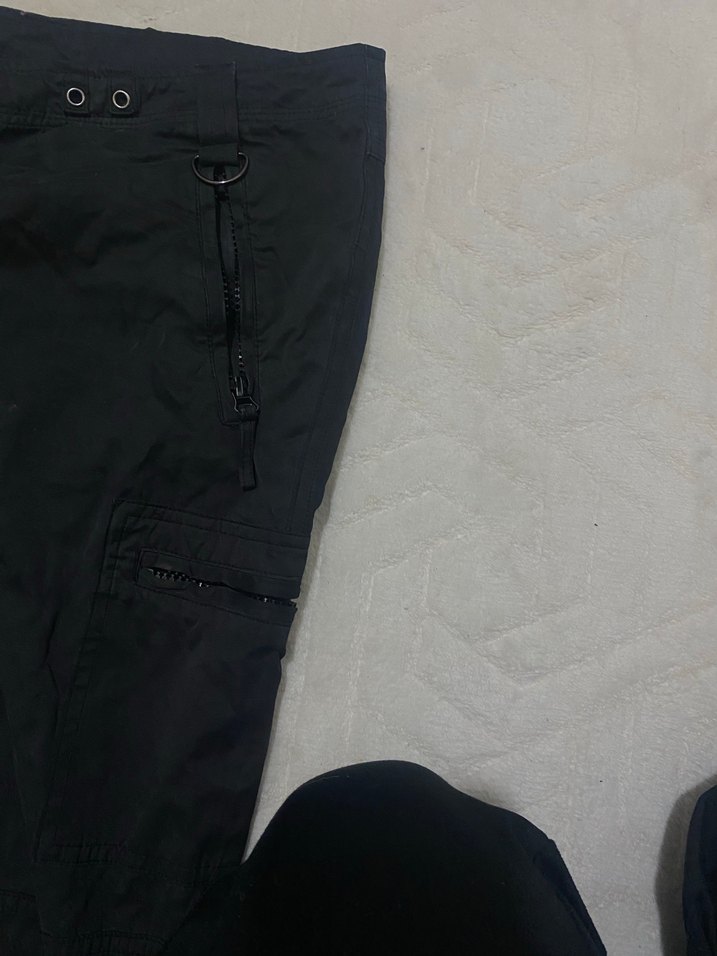 Kargo pantolon siyah - Görsel 4