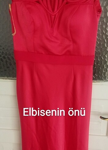 38 Beden KIRMIZI ABİYE ELBİSE