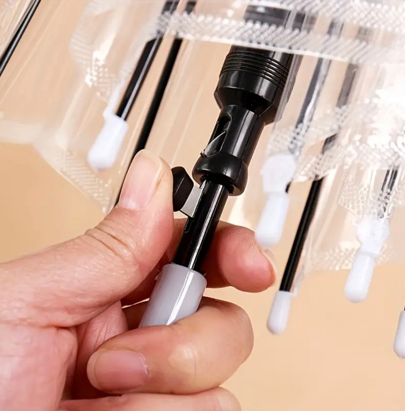 Şeffaf Kadın Şemsiye Saplı - Görsel 3