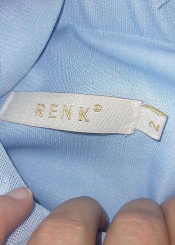 Mavi Uzun Drapeli Askılı Kadın Abiye - Görsel 6