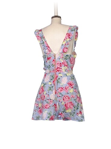 l Beden Vintage Love Kısa Tulum %70 İndirimli.