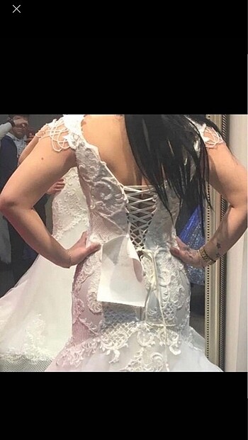 Özel dikim yarım balık gelinlik - Görsel 2