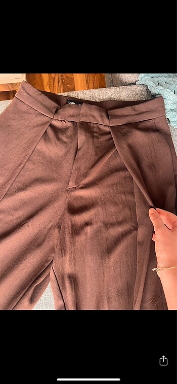 34 Beden kahverengi Renk Zara kahverengi pantolon