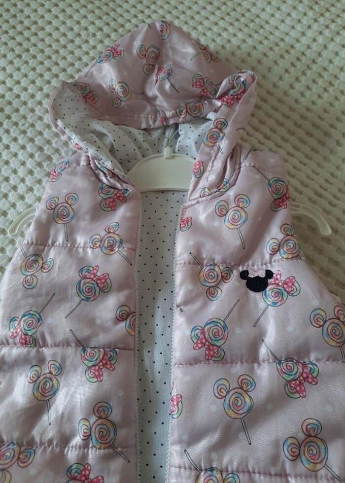 Kiz cocuk kopisonlu yelek mevsimlik  - Görsel 2