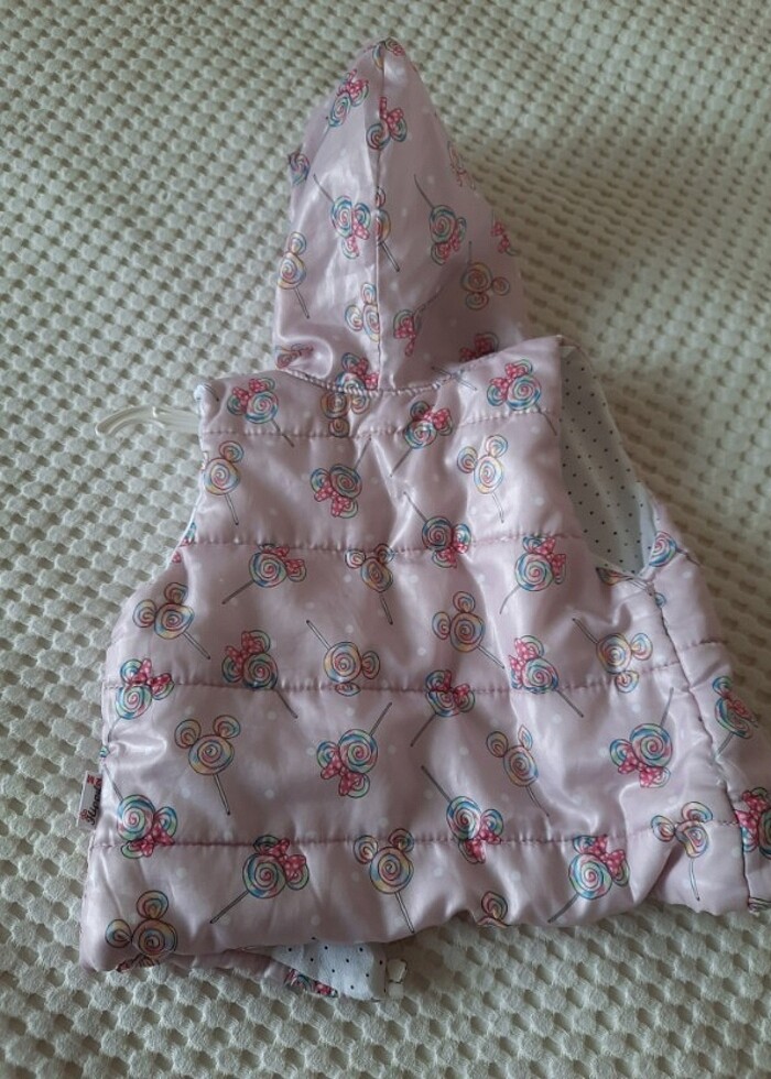 Kiz cocuk kopisonlu yelek mevsimlik  - Görsel 3