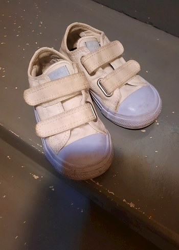 Kız Çocuk Beyaz Cırtcırtlı Spor Ayakkabı - Görsel 2