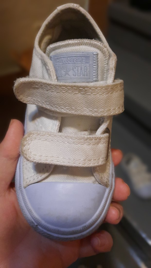 Kız Çocuk Beyaz Cırtcırtlı Spor Ayakkabı - Görsel 3