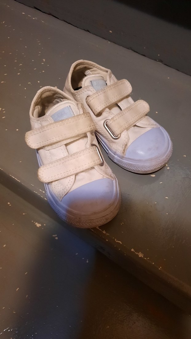 Kız Çocuk Beyaz Cırtcırtlı Spor Ayakkabı - Görsel 2