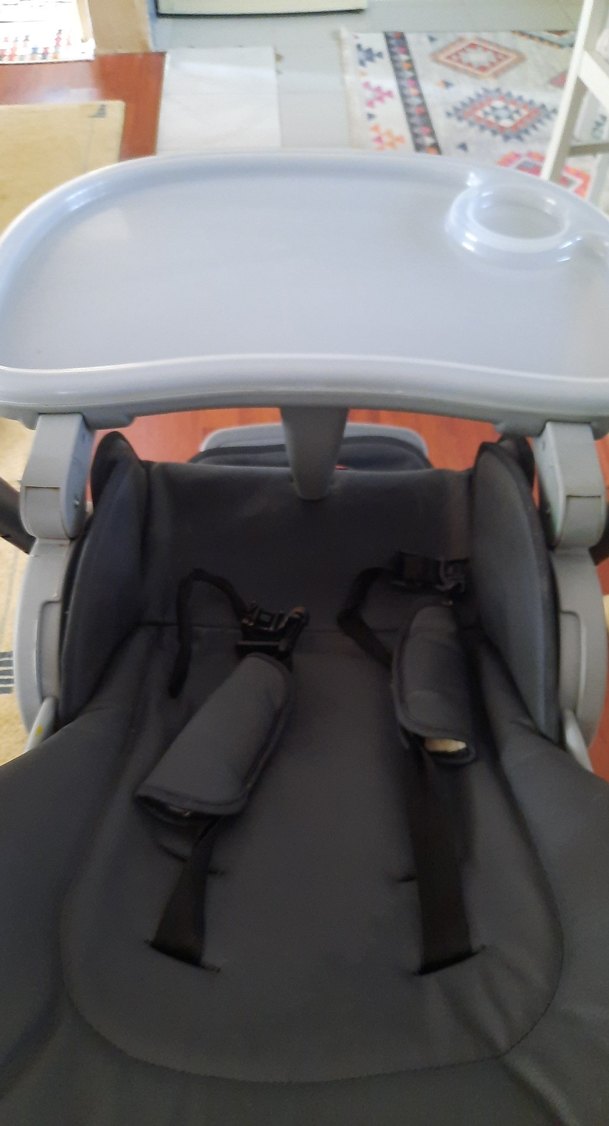 Gri Bebek Mama Sandalyesi - Görsel 3