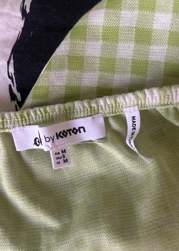 Yeşil Ekose V Yaka Strappy Bustiyer - Görsel 3