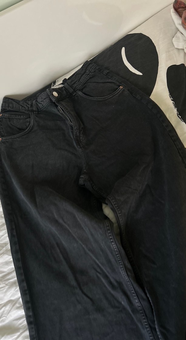 Kadın Siyah Bol Kesim pantolon - Görsel 2