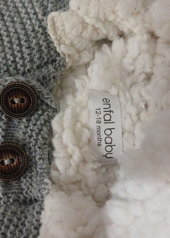 Gri Örgü Erkek Bebek Tulumu - Görsel 4