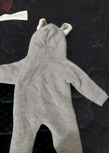 Gri Örgü Bebek Tulum - Görsel 2