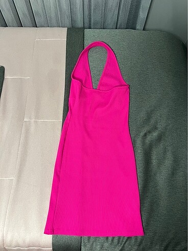 Bershka Fuşya Mini Elbise
