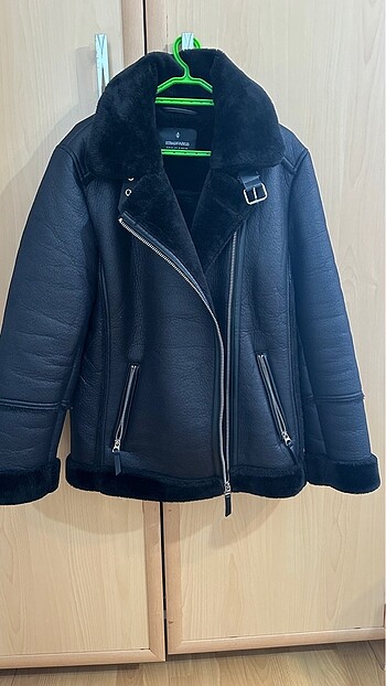 s Beden siyah Renk Stradivarius biker ceket S beden