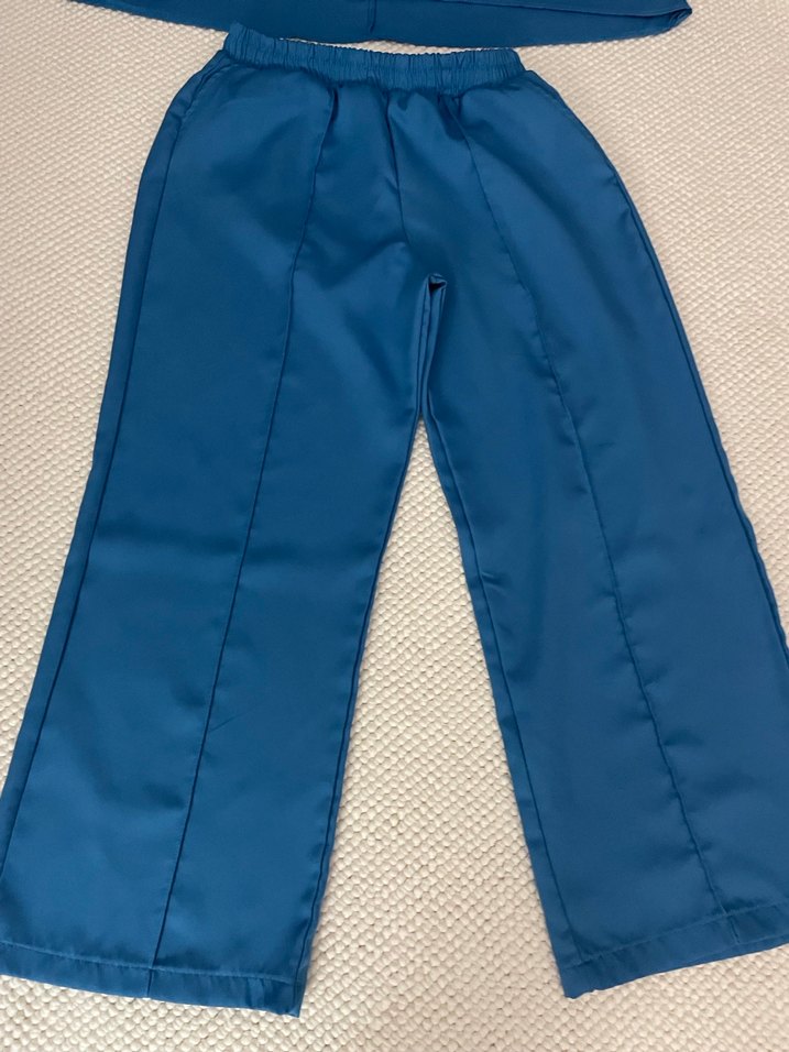 Lacivert cepli pantolon tunik Takımı 3 beden ipek kumaş - Görsel 2