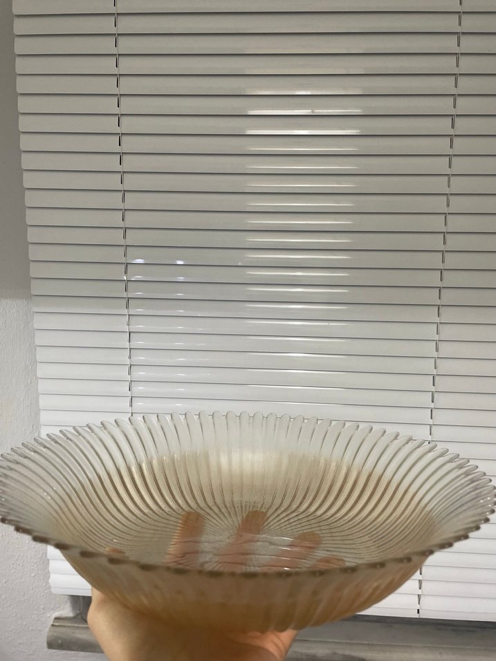 Bej Renkli Düz Desensiz Meyve Salata Tabagi - Görsel 3