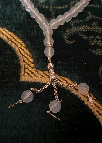 Bohem Tarzı Erkek Beyaz Tesbih - Görsel 2