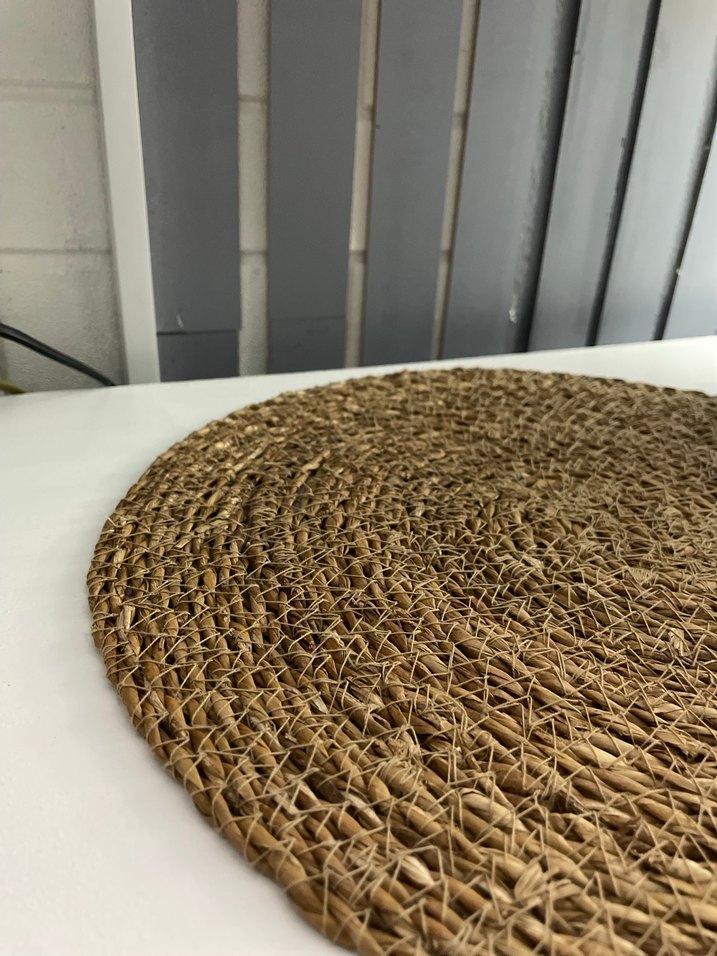 Hasır bohem Amerikan servis 36ya 34 cm 4 adet  gönderilecektir - Görsel 2