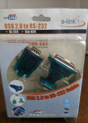 S Link USB 2.0 to RS 232 kablo