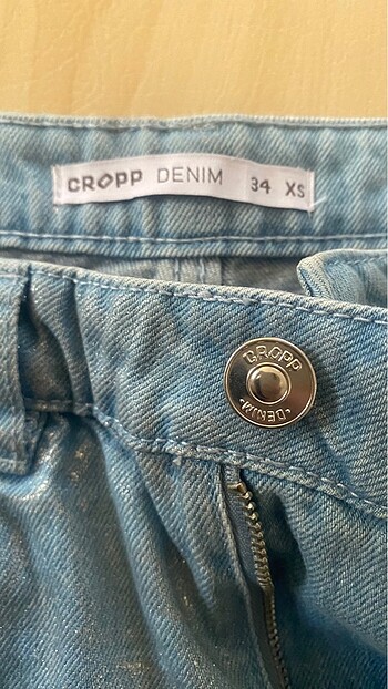 34 Beden mavi Renk Cropp bayan şort
