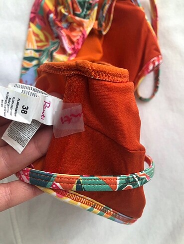 m Beden çeşitli Renk Penti crop renkli bikini üstü