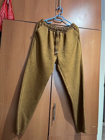 Kumaş pontolon açık kahverengi