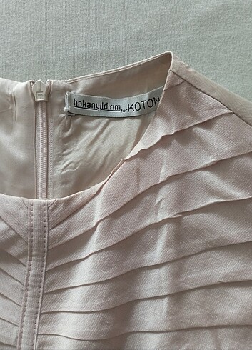 Koton s beden saten ipek elbise - Görsel 5