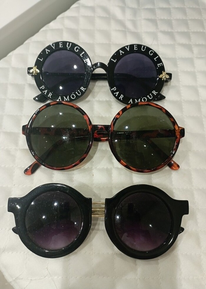 3 adet güneş gözlüğü - Görsel 2