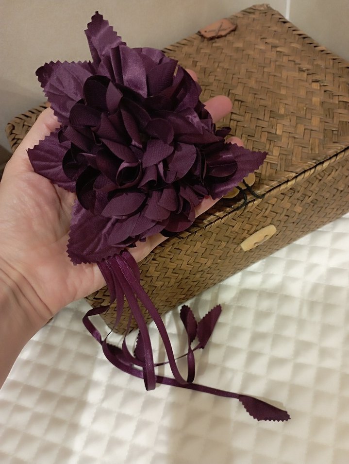 Mor Bohem Gelin Aksesuarı Kurdeleli - Görsel 3