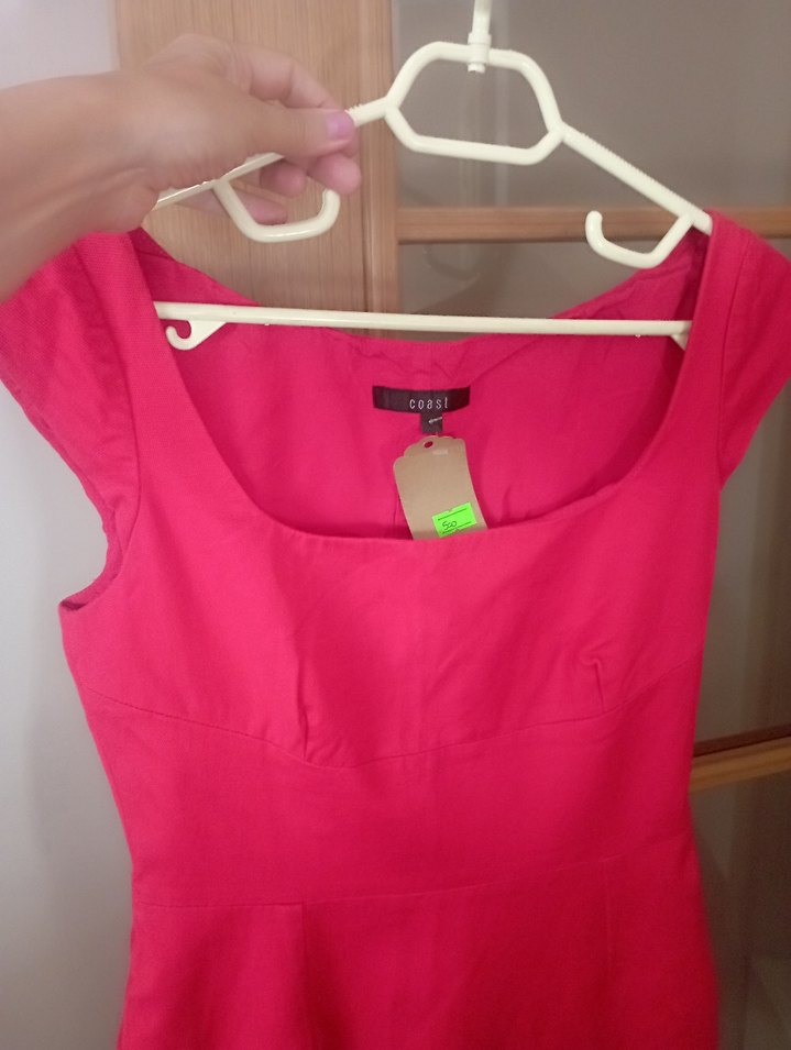 S beden Kırmızı Midi Kalem Kadın Elbise - Görsel 3