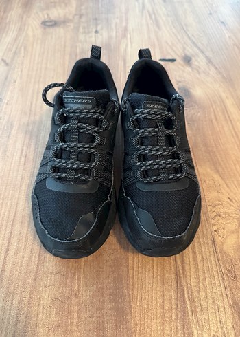 Skechers Siyah Bağcıklı Spor Ayakkabı - Görsel 3