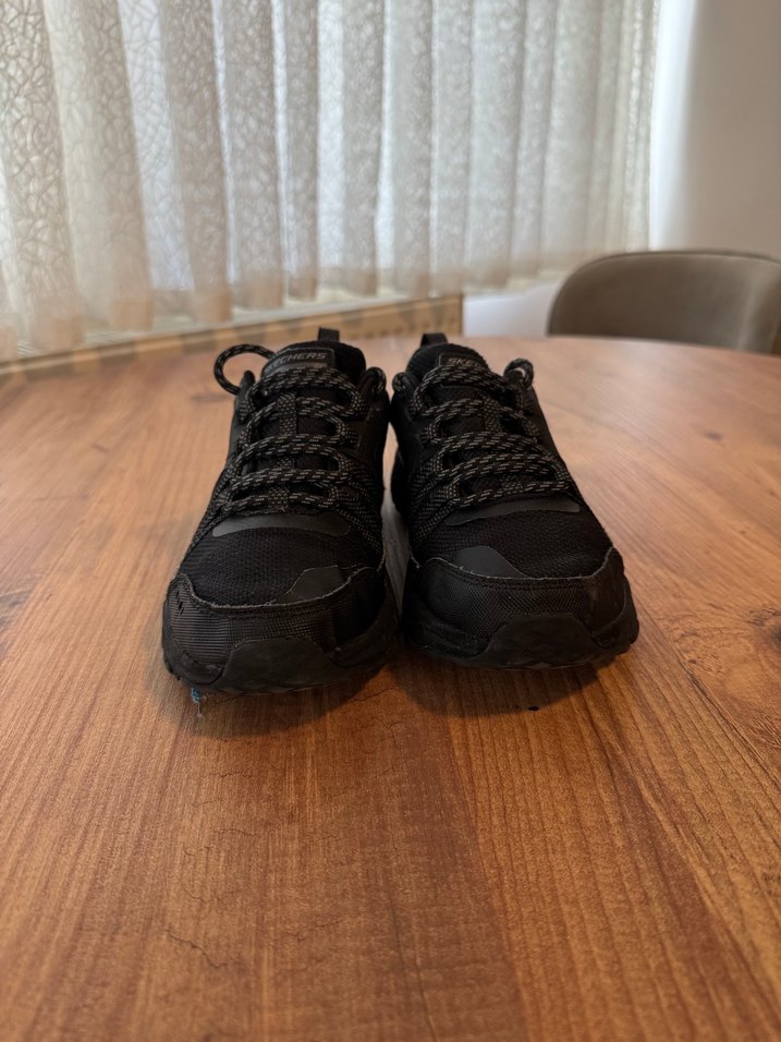 Skechers Siyah Bağcıklı Spor Ayakkabı - Görsel 4