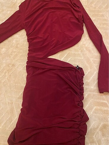Bordo elbise