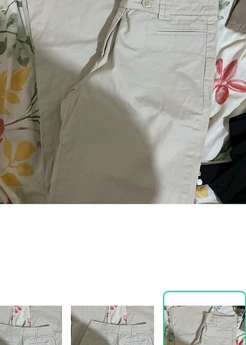 American Vintage Ekru Duz Kesim Pantolon