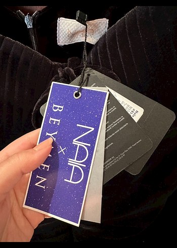 NAIA x BEYMEN Kadife Elbise